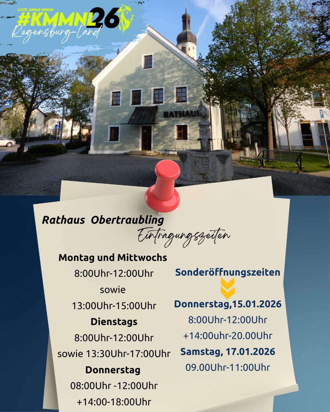 Sonderöffnungszeiten Rathaus 6