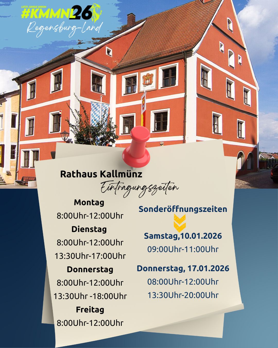 Sonderöffnungszeiten Rathaus 7